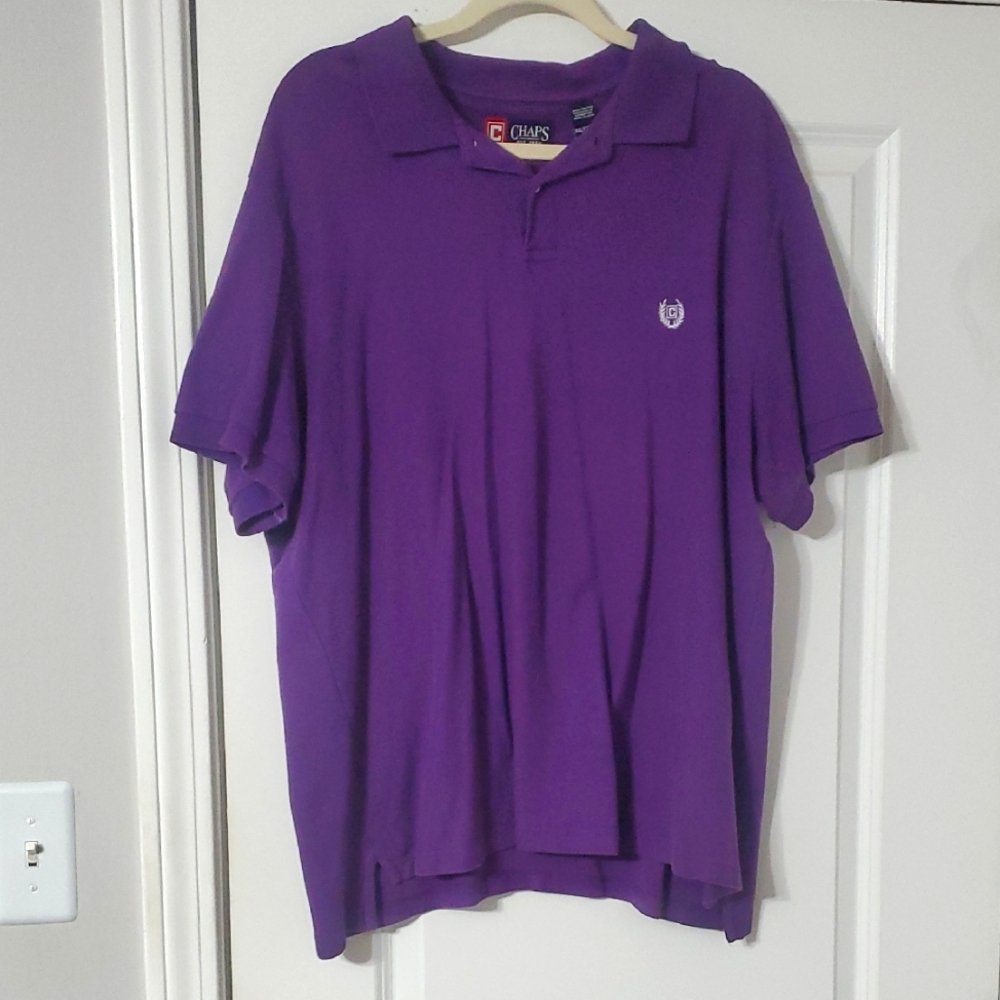 Chaps Purple Men's Polo Shirt